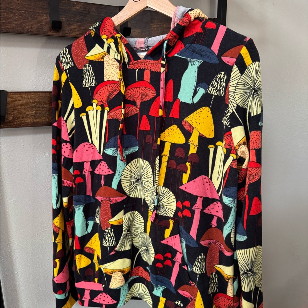 Colorful Mushroom Pattern Hoodie